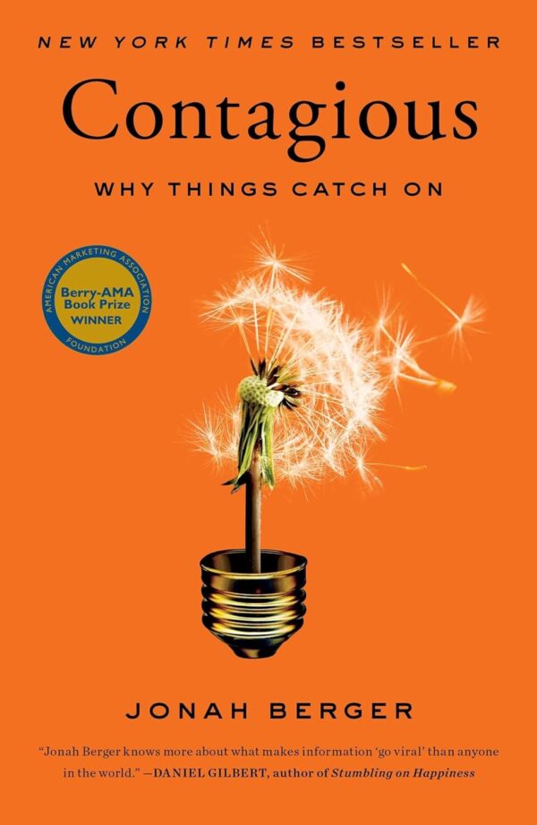 Cover of the book Contagious: Why Things Catch On by Jonah Berger – free PDF download