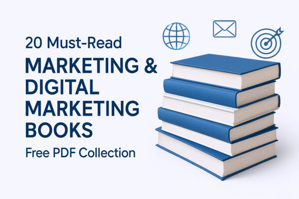 Explore 20 powerful books on marketing and digital marketing – free to download and perfect for students and professionals.